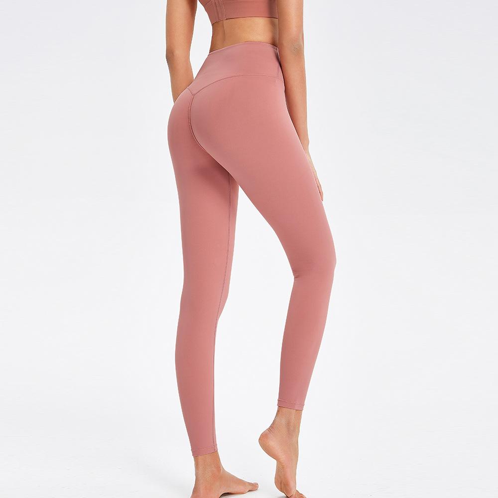 Belly yoga pants women's high elastic high waist fitness pants tight hips running sports quick-drying pants