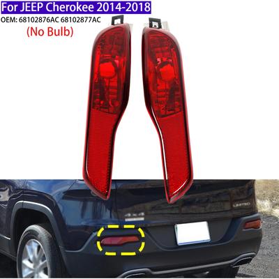 Rear Bumper Fog Light Housing Reflector Warning Lamp for JEEP Cherokee 2014-2018 68102876AC 68102877AC