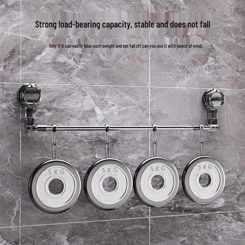 Stanzfreier einziehbarer Saugnapf-Handtuchhalter - Drehbarer Kunststoff-Badezimmer-Hängestange