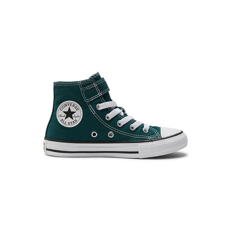 Converse All Star 1V Comfortable Versatile High-Top Kids Canvas Shoes Kids Sneakers Green A04724C303