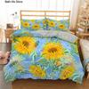 3D Printed Bedding Set Flowers Bedclothes Duvet Cover With Pillowcase Plant Bedding Set Soft Quilt Cover For Home Textiles