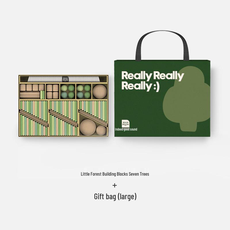 

Bolin Bolon Curious Forest Block Set - Educational Toy for Toddlers (1 Year+), Ideal New Year Gift