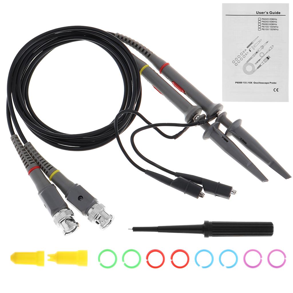 P6100 Oscilloscope Probe Kit Handheld High Sensitivity1X Scope Analyzer P6100 Oscilloscope Probe Kit Handheld High Sensitivity1X Scope Analyzer