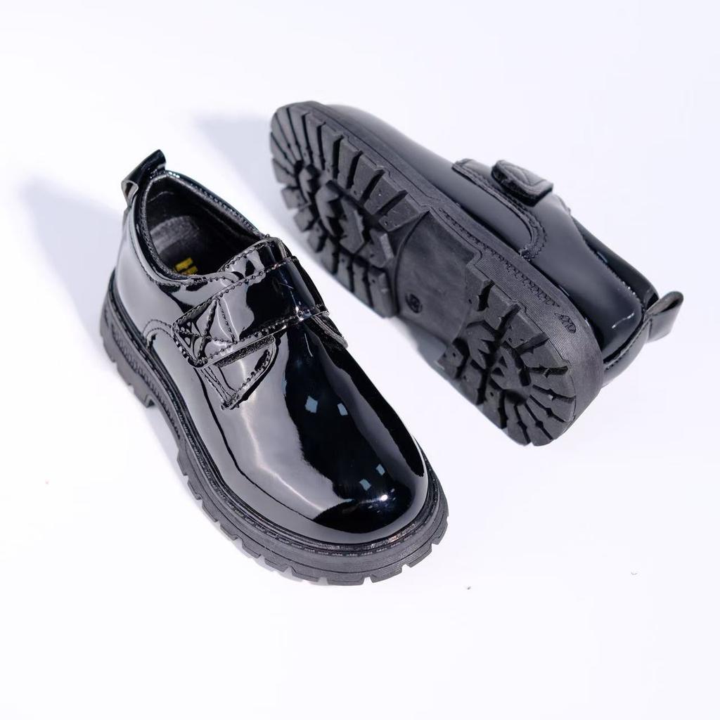 Children's shoes, student season, children's student school shoes, college style, black leather shoes, performance stage shoes