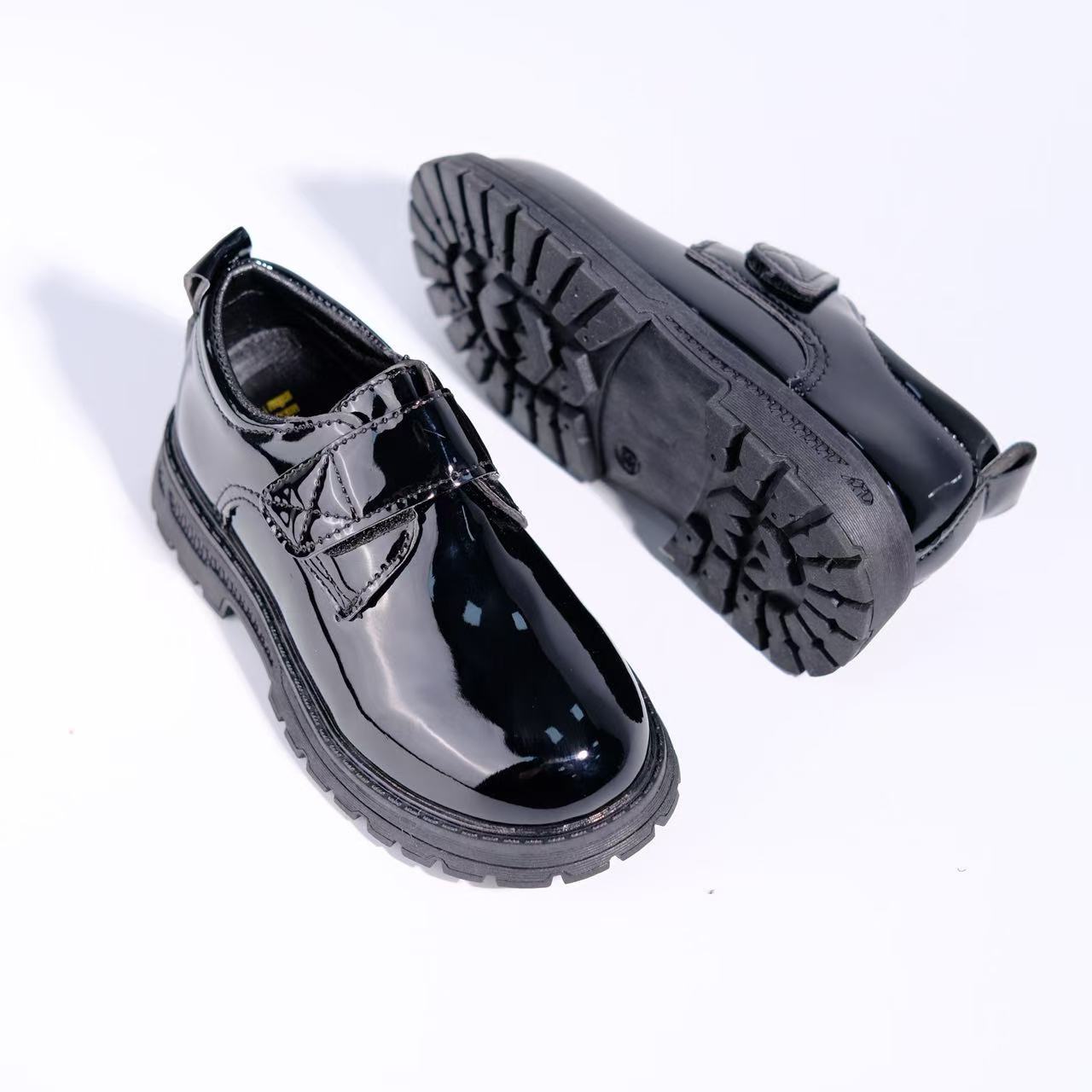 

Children s shoes, student season, children s student school shoes, college style, black leather shoes, performance stage shoes 25