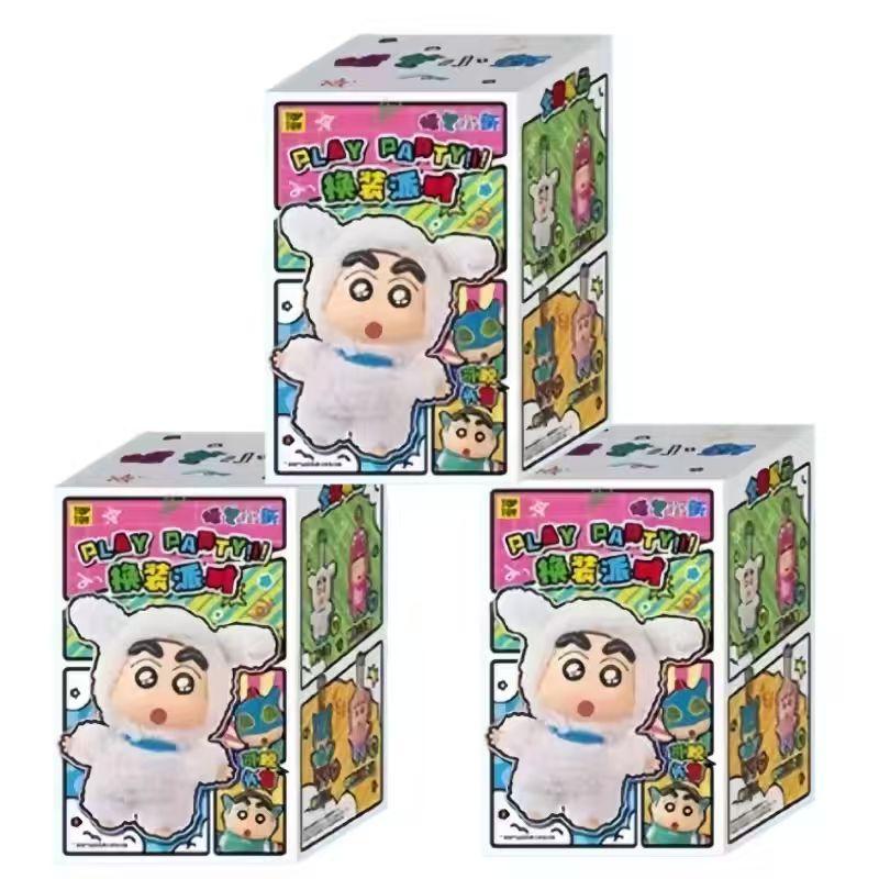 Popular TOPTOY Crayon Shin-chan Themed Party Series Plush Blind Box Figures Mystery Box Trendy Toy Gift