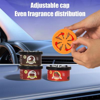 Car Air Freshener Long-Lasting Auto Aromatherapy Odor Eliminator Essential Organic Cans For Auto Home Closet