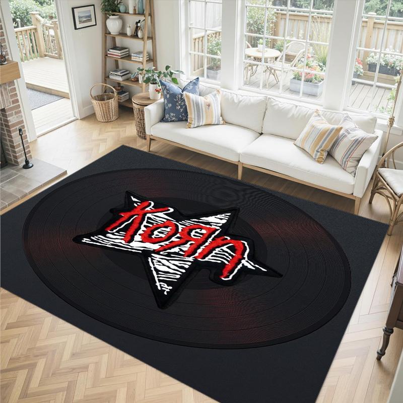 Korn Design Crystal Velvet Carpet Cozy Non?Slip Printed Rug For Bedroom Living Room Entrance
