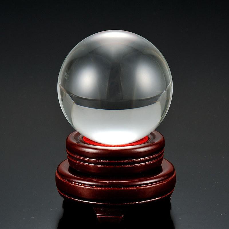 Yellow Crystal Ball Ornament for Desk & Photography Props 40mm