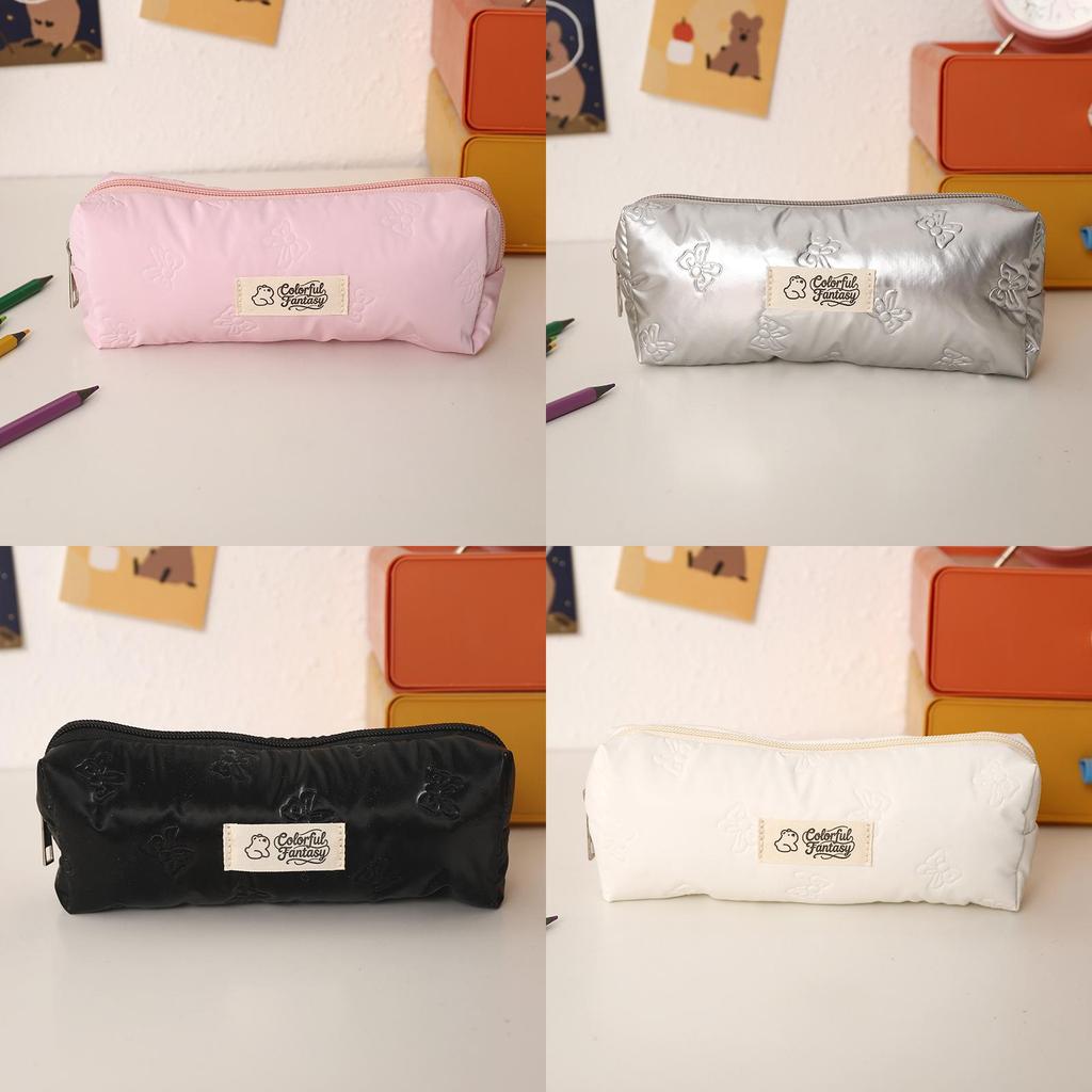 Kožená penálová taška v korejském stylu s velkým úložným prostorem a trendy designem