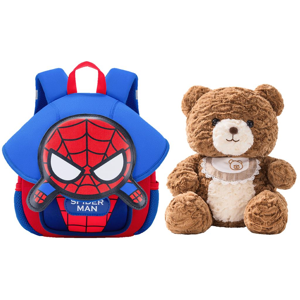 New Disney Strawberry Bear Series Neoprene With PU Small Kids' Bag Backpack Kids' Pink/Blue B20124-L