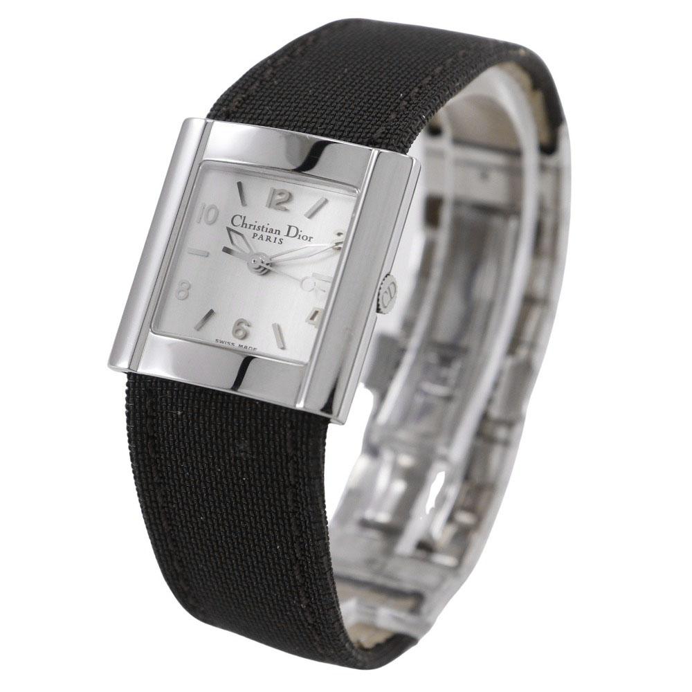 Dior Riva Watches D80-100 SilverDial Stainless Steel/canvas Quartz Analog display Women Used