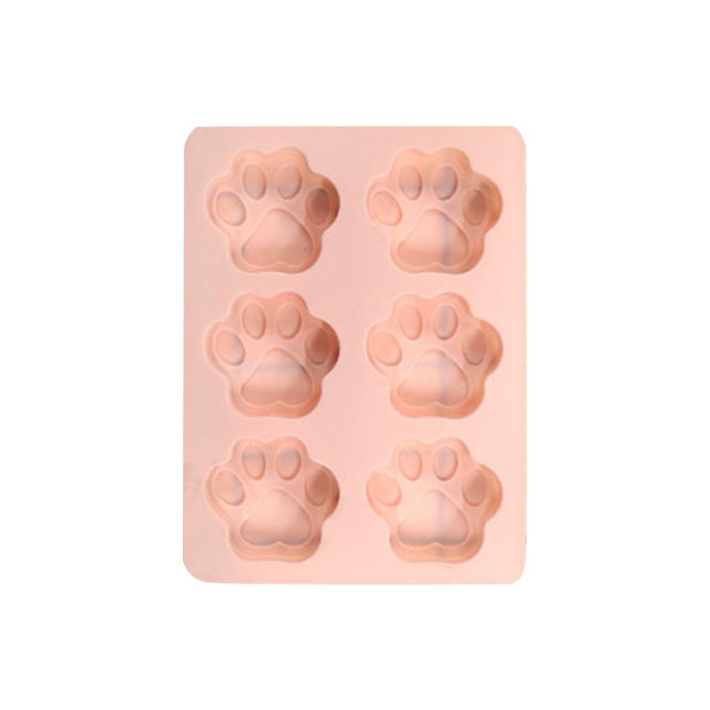 6 Cavity Cute Cat Paw Silicone Mold 3D Fondant Chocolate Mould DIY Cake Dessert Mould Kitchen Baking DIY Supplies