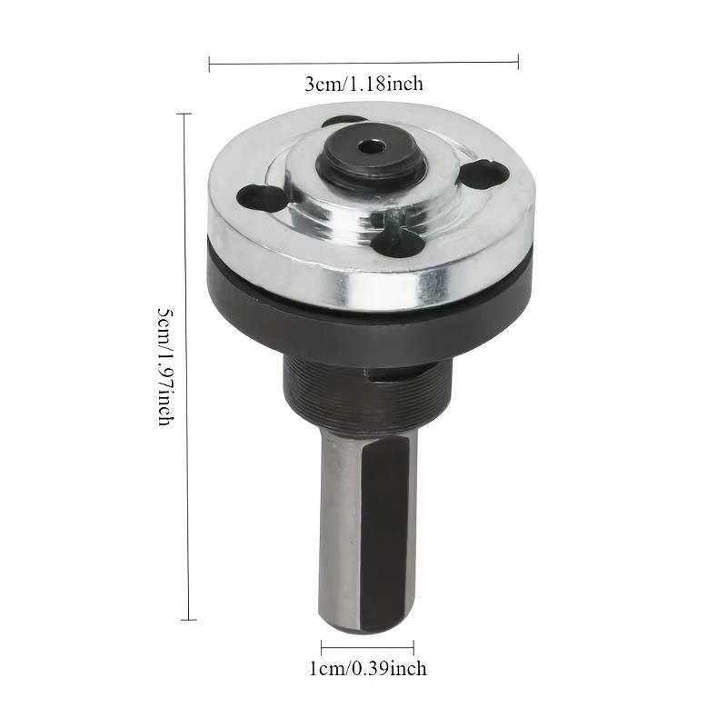 Drill Adapter Universal Drill Adapter with Flange Nut PartsKit, for Cutting Disc Polishing Wheel Metals Handle Holder Adapter
