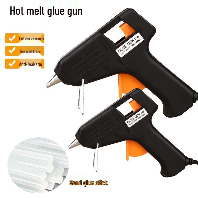 

Клеевой пистолет для горячего клея с прозрачными клеевыми стержнями 7/11 мм для DIY ювелирных изделий, цветов и бытовых проектов 40W Large Glue Gun + 10 Sticks