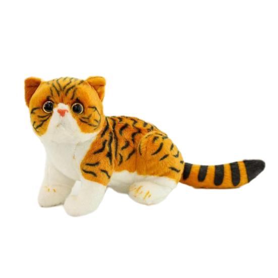 Simulated Kitten Plush Doll Lifelike Stuffed Animal with Air-Purifying Bamboo Charcoal Skin-friendly Cat Plushies Gifts for Girls Boys
