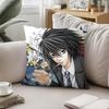 Cool L. Lawliet Throw Pillow Covers Pattern Cushion Cover Suitable For Sofa Bedroom Car Pillow Cover