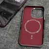 Magnetic Carbon Fiber Phone Case IPhone 16 Pro Max 15 With Kevlar Texture Anti-Slip Shockproof Skin