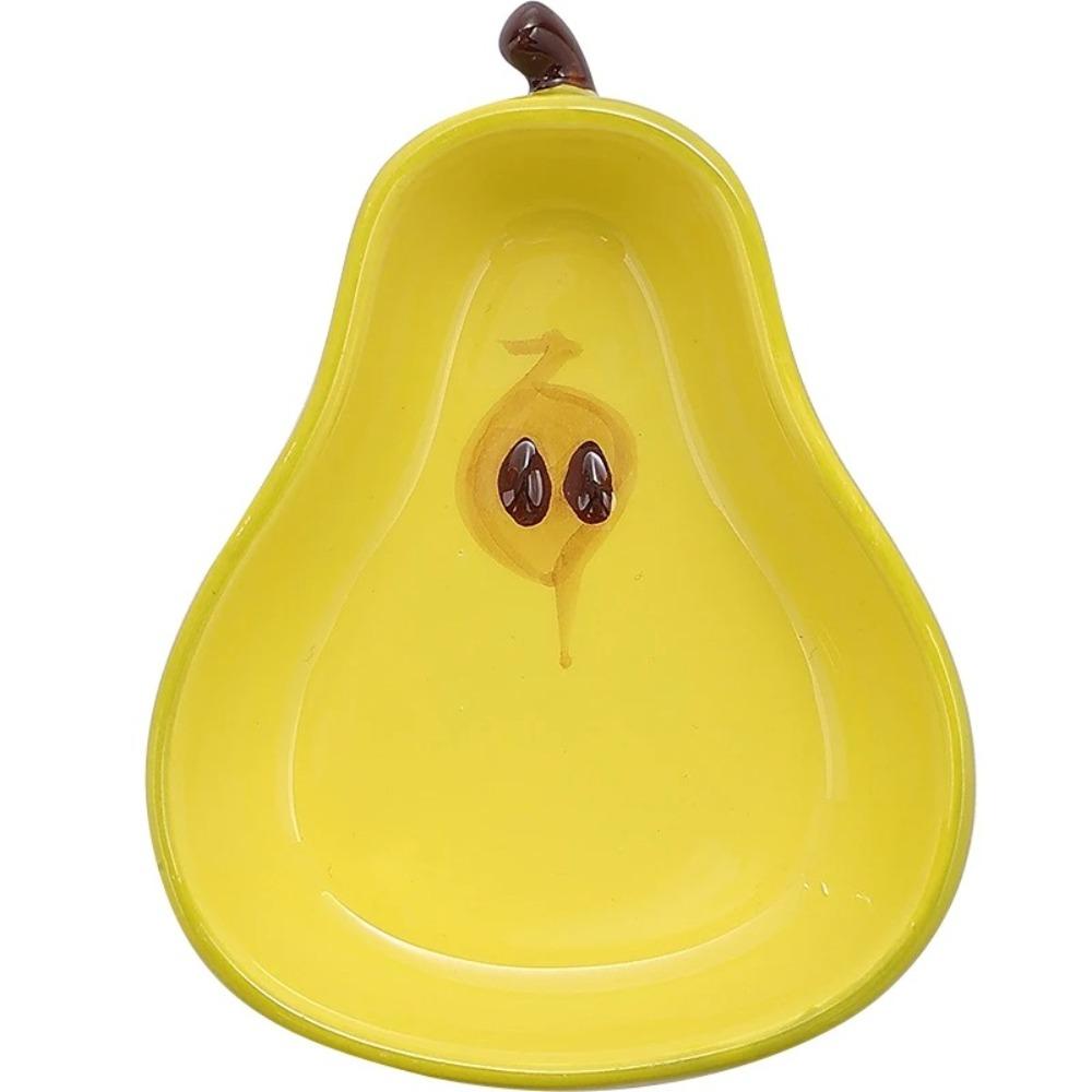 New Porcelain Fruit Shaped Ceramic Dish Creative Multifunctional Snacks Saucer Mini Household Tableware Kitchen Organizer