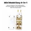 EU Plug Adapter 4 in 1 Wall Outlet Extension – 180° Rotating Portable Power Converter