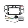 Car DVD Frame Audio Fitting Adaptor Dash Trim Facia Panel 9inch for VW Tiguan 2010-16 Radio Player 16pin Power Cable Canbus