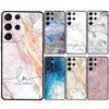 PERSONALISED Marble Name Glitte Case For Samsung Galaxy S24 Ultra S23 S22 S21 Plus Note 10 Note 20 S9 S10 S20 S21 FE Cover