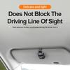 1Pc Car Sun Visor Glasses Clips Interior Eyeglasses Storage Holder Compact Storage Auto Interior Accessory With Alloy Buckle