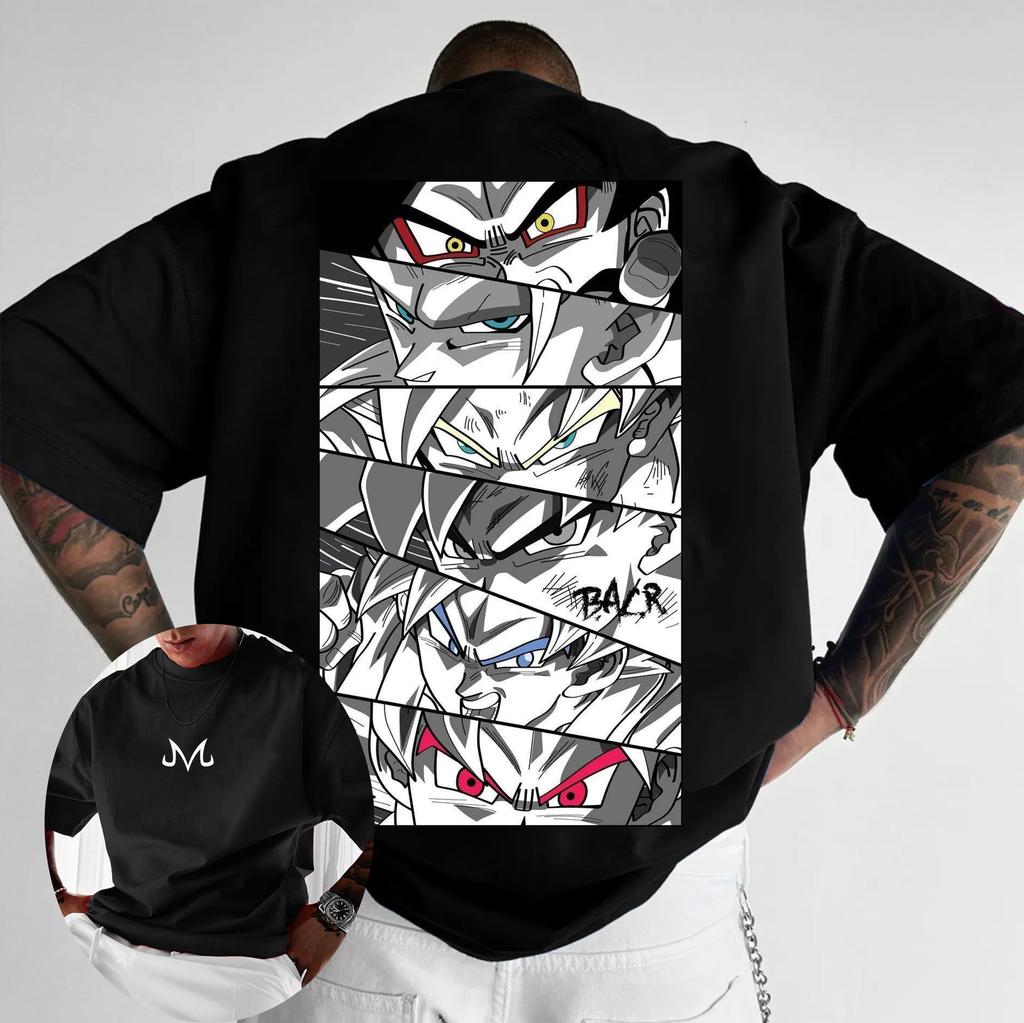 Dragon Ball Mens Womens T shirt Anime Loose Design Sense Tee Summer and Spring Boys Short Sleeves Parentchild Outfits