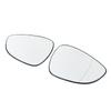 Car Wing Mirror Glass Heated with Backing Plate for Ford Fiesta MK7 2008-2017,Clear Anti-fog Rear View Door Side Mirror Replacement Parts