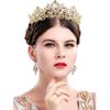 Sparkling Shiny Baroque Crown Dazzling Rhinestone Crown  Coming-of-age Ceremony