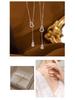 Elegant S925 Sterling Silver Diamond Gourd Necklace with Tassel - Women's Luxury Fashion Clavicle Chain