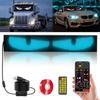 Devil Eyes Light for Cars Programmable Devil Eyes Light for Windshield Flexible LED Eyes for Car Windshield DIY Vehicle Window