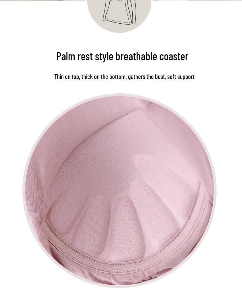 Modal Long-Sleeve Women's Base Shirt with Chest Pads, No Underwire, Integrated Cup, Autumn/Winter Outerwear & Sleepwear