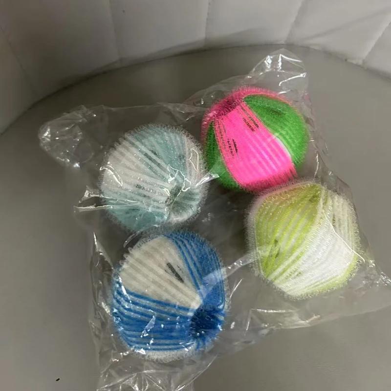 4/6PCS Anti winding Clothes Sucking Balls EnhanceFrictionForce Hair Removal BallDrumWashing MachineStickyDebris To Remove Dirt