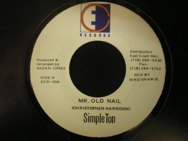 

7inch Record SIMPLETON Mr. Old Nail ECR008 East Coast Reco US Reggae Ska Dub Used