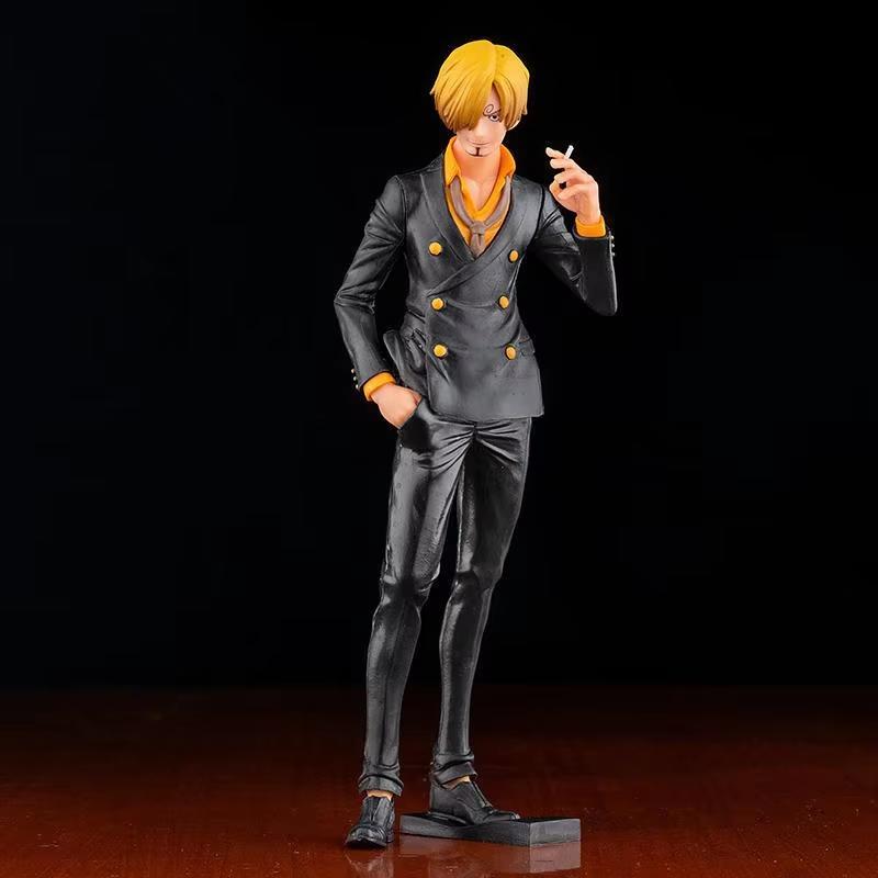 

27Cm Anime Vinsmoke Sanji Smoking Insert Grandista Pvc Action Figures Model Dolls Toy Sets Kids Christmas Birthday Gifts
