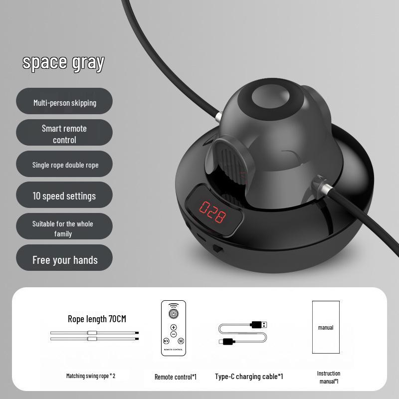 Smart Automatic Skipping Rope with Remote Control & Advanced Counting Features
