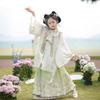 Girls' Cloud Shoulder Hanfu: Spring/Autumn Ming-Style Tang Suit for Little Girls