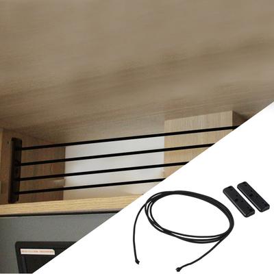 Wohnmobil Schrank Gepäcknetz Camper Kofferraum Anhänger Seite Ladung Gepäck Elastisches Aufbewahrungsnetz Netztasche Organizer Anti-Fall-Leitblech
