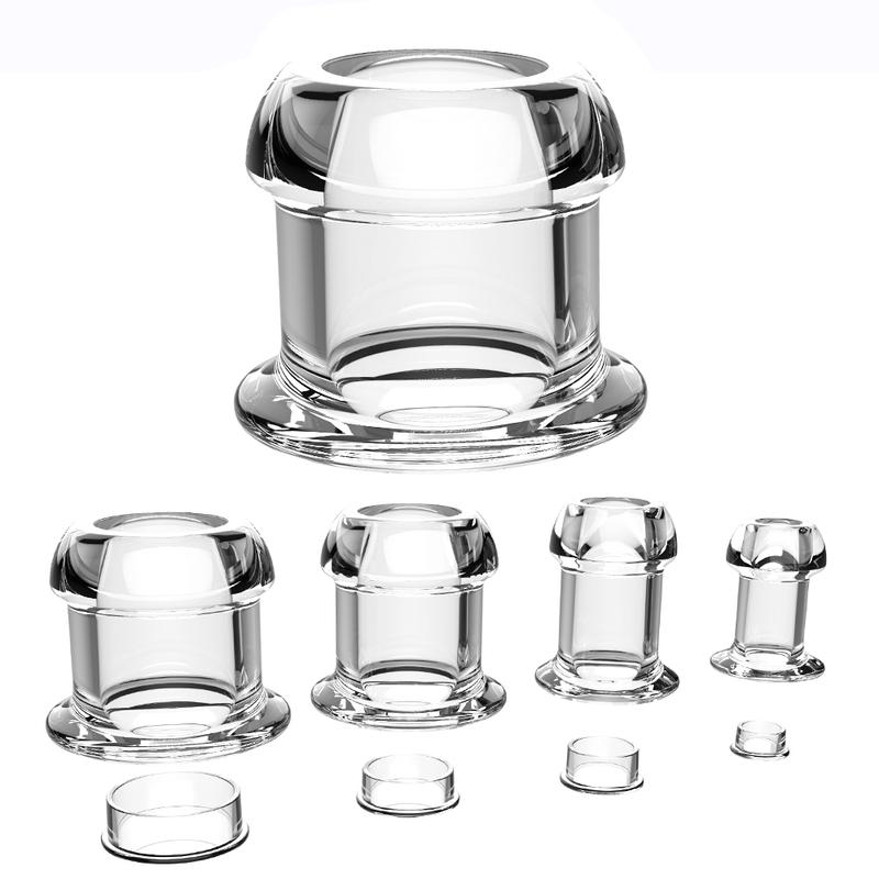 Hollow Anal Plug Silicone Tunnel Butt Plugs with Stopper Anal Dilator Anus Expansion Prostate Massage Sex Toys for Women Men Gay
