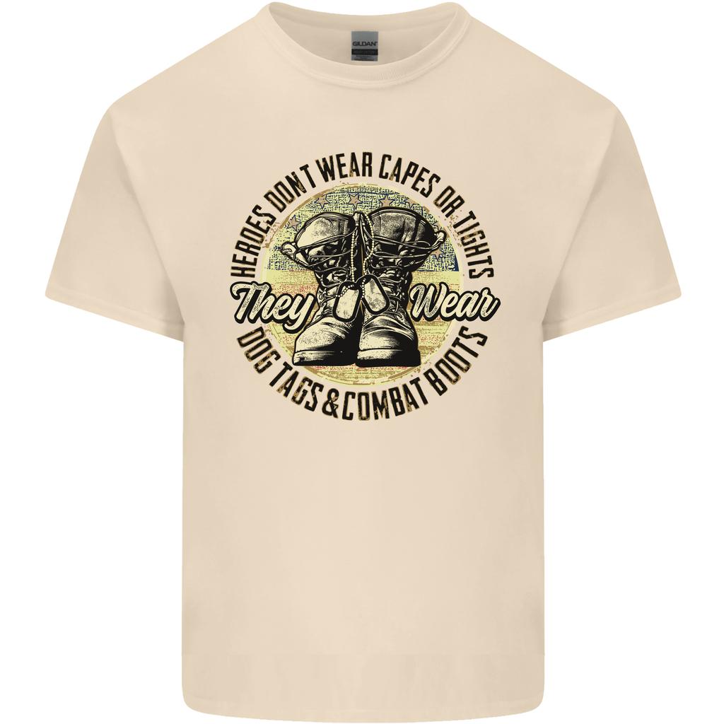 Dog Tags Army Veteran Military Marines Paras Unisexs Light Cotton TShirt