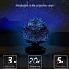 Four Seasons Rotating Starry Sky Projector Lamp - Romantic Constellation Night Light