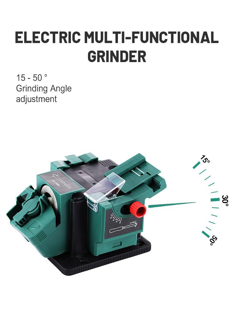 Drill Bit Sharpener Electric Sharpener Drill Bit Knife Scissor Sharpening Tools Multitask Sharpening Machine for Chisel HSS