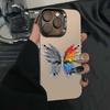 Half Butterfly Aesthetic Phone Case for iPhone 13/14/15/16Promax/17