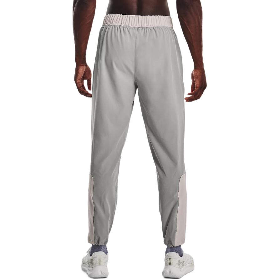 Under Armour Retro Color Block Jogger Pants Men Bottoms Gray 1374543-559
