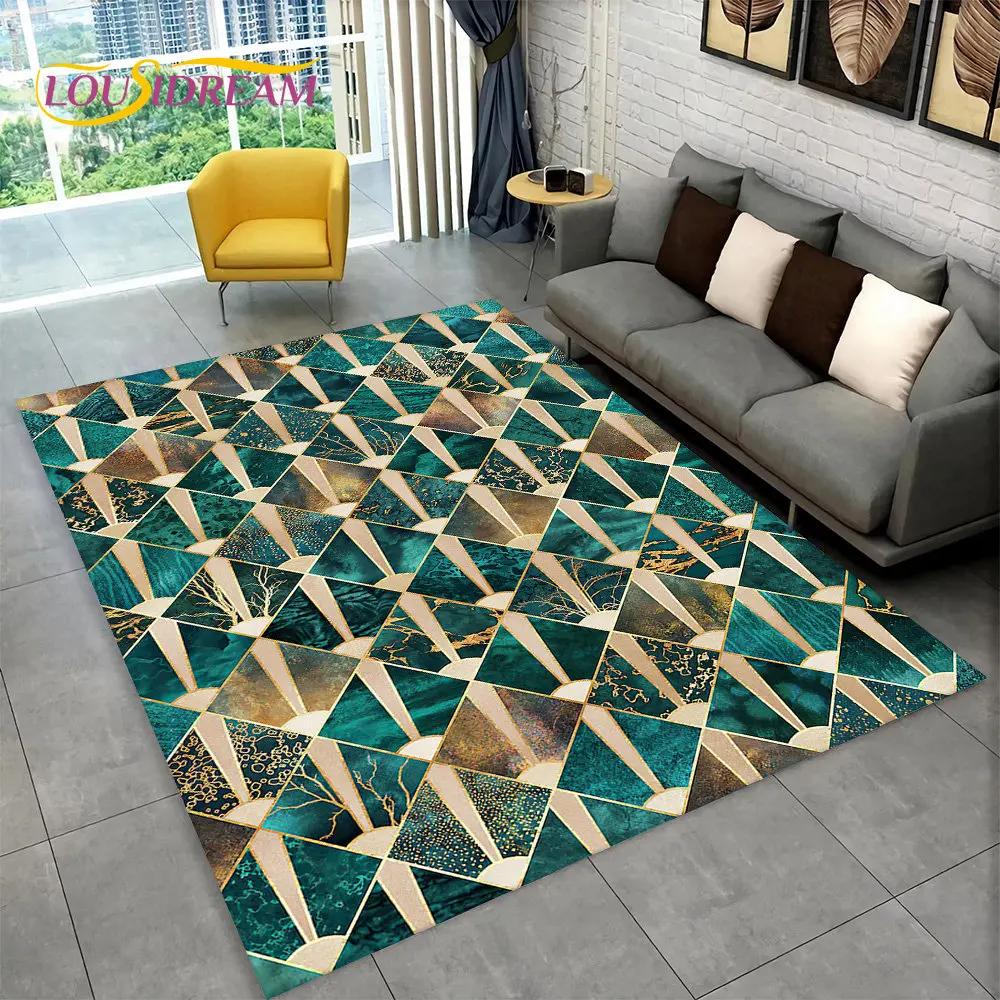 3D Abstract Modern Geometric Illusion Area Rug,Carpet Rug for Living Room Bedroom Sofa Doormat Decor,Kid Game Non-slip Floor Mat
