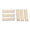 10pcs/lot Wood Gift Tags Cutouts Slices, Blank Wooden Rectangular Arrowhead Shaped Tags for Painting Writting Handmade Tag