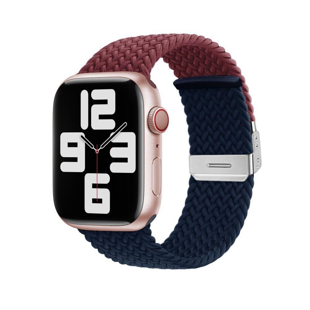 

Плетеный ремешок Solo Loop для Apple Watch Band 44 мм, 40 мм, 45 мм, 41 мм, 42 мм, эластичный нейлоновый браслет Correa, iWatch Series 4 5 se 6 7 3 8 42/44/45/49mm