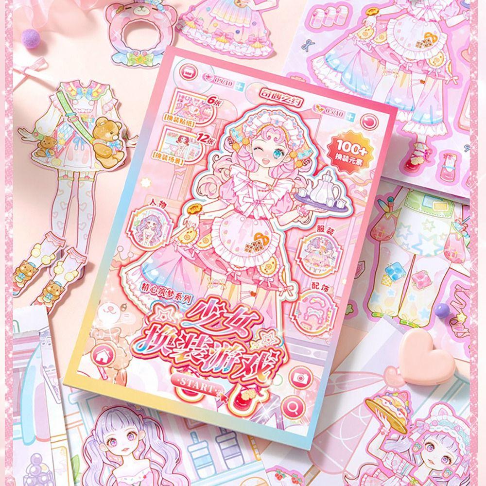 DIY Dress Up Sticker Cartoon Scrapbook Sticker Artistic Decorative Stickers