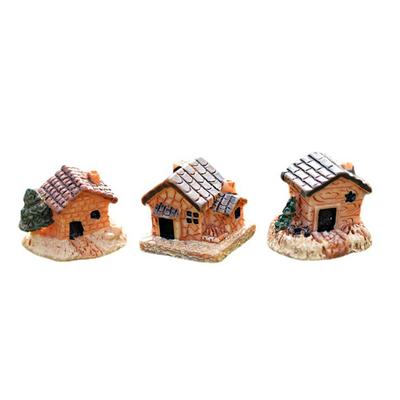 1 Stück Mikro-Landschaft, dekoratives Zubehör, Kunstharz, kleines Hausornament